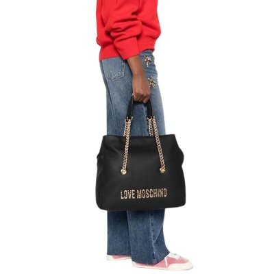 THE BOLD LOVE HAMMERED SHOPPING BAG